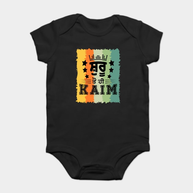 Shuru To Hi Kaim - Great Punjabi guy Baby Bodysuit by PUNJABISTYL